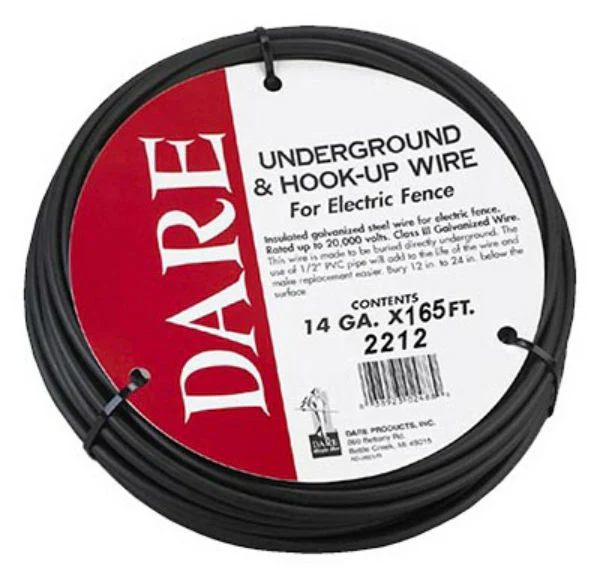 Dare 2212 Underground & Hook-Up Wire for Electric Fence, 14-Gauge x 16