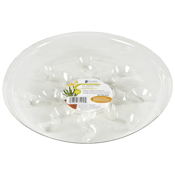 Gardener's Blue Ribbon SP10VUS Saucer Plus™ Clear Vinyl Plant Saucer,