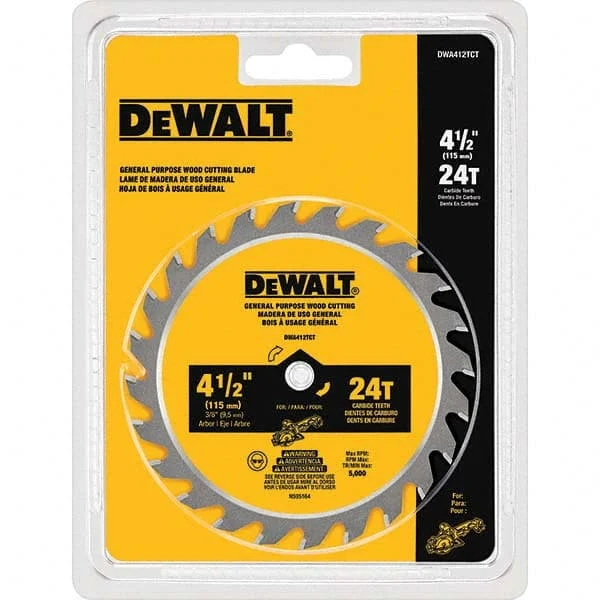 DeWALT - Wet & Dry-Cut Saw Blades Blade Diameter (Inch): 4-1/2 Blade Material: Carbide-Tipped