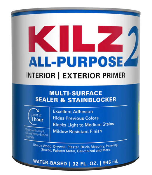 Kilz 2 20002 White Water-Based Primer and Sealer 1 qt.