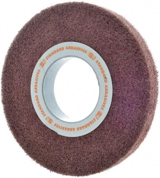 Standard Abrasives - 8" Diam Aluminum Oxide Unmounted Flap Wheel - 3" Hole, 1" Wide, Density 7, Nonwoven, Medium Grade, 3,200 Max RPM