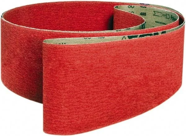 VSM - 1" Wide x 60" OAL, 24 Grit, Ceramic Abrasive Belt - Ceramic, Coarse, Coated, X Weighted Cloth Backing, Wet/Dry