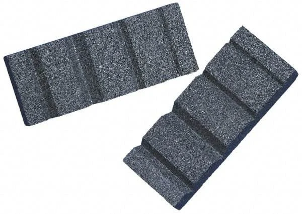 Grier Abrasives - Rectangular, Silicon Carbide, Grooved Dressing Finishing Stick - 3-1/2" Long x 1-3/8" Wide x 9/16" Thick, 3/32" Diam x 1-1/2" Long Shank, Very Coarse Grade