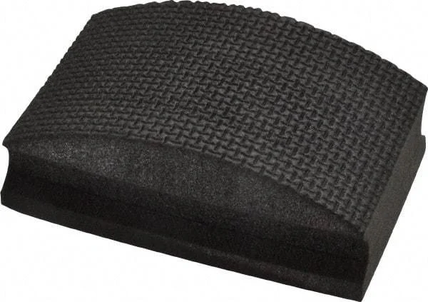 AMPLEX - Fine Grade, 120 Grit, Diamond Hand Pad - Black, 2-1/8" Wide x 3-1/2" Long x 1-1/2" Thick, Coated