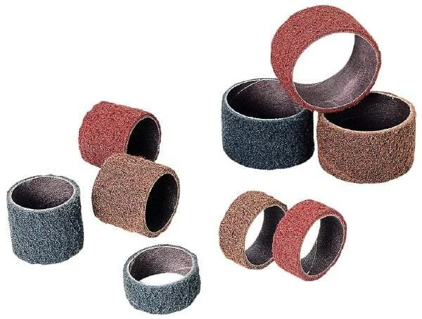 Standard Abrasives - Aluminum Oxide Nonwoven Spiral Band - 1-1/2" Diam x 1-1/2" Wide, Very Fine Grade
