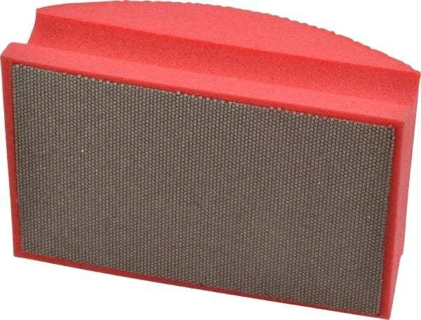 AMPLEX - Very Fine Grade, 200 Grit, Diamond Hand Pad - Red, 2-1/8" Wide x 3-1/2" Long x 1-1/2" Thick, Coated