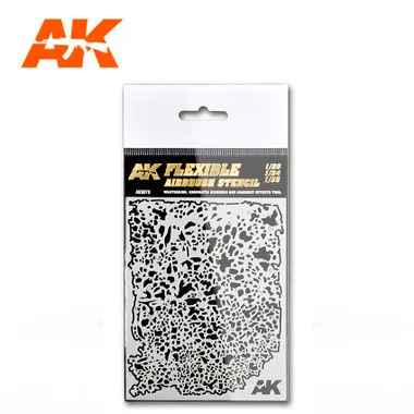 Flexible Airbrush Stencil for 1/20, 1/24, 1/35 AK Interactive