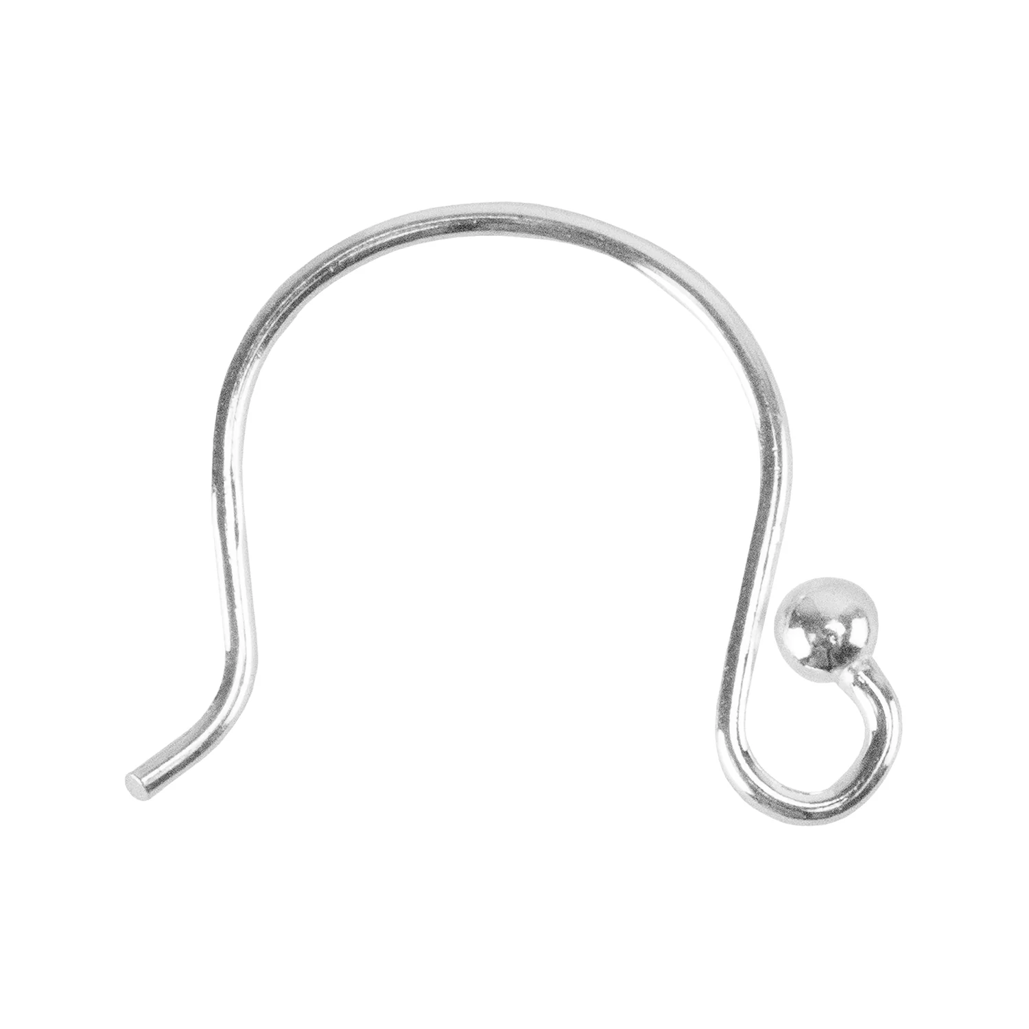 Sterling Silver Earwires - Fancy with Loop and Bead - 5 Pairs