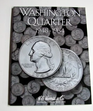 Washington Quarter 1948-1964 Cardboard Coin Folder