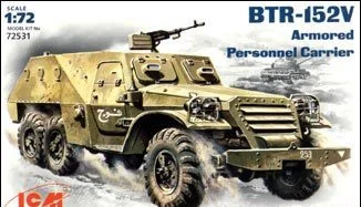 BTR-152V Soviet Armored Personnel Carrier 1/72 ICM Models