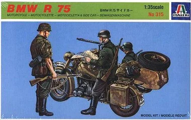 BMW R75 Motorcycle & Sidecar 1/35 Italeri