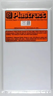 .020 White Styrene Plain Sheets (7) Plastruct Supplies