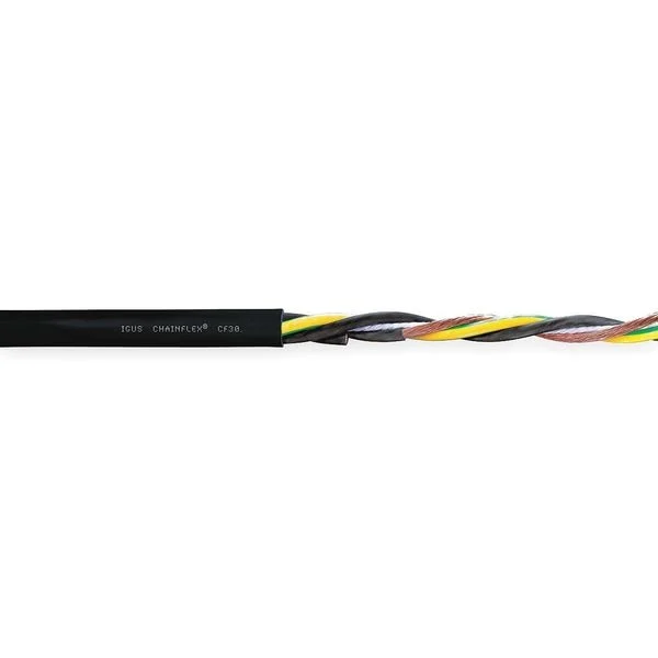 14 AWG 4 Conductor Continuous Flex Power Cable 1000V BK