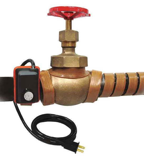 Heating Tape, Adjustable Thermostat Control, 240VAC, 576W, 1