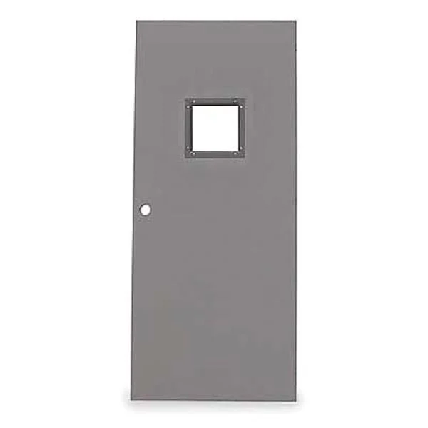 Vision Light Steel Door, 80 in H, 36 in W, 1 3 /4 in Thick, 16-gauge, Type: 2