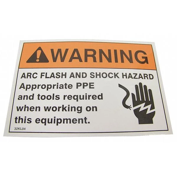 Warning Label, 5 x 3-1 /2 in., PK5