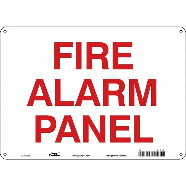 Safety Sign, 10 in Height, 14 in Width, Polyethylene, Horizontal Rectangle, English, 465P35