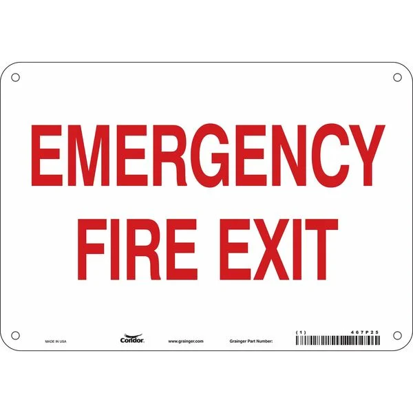 Emergency Exit Floor Sign, 10