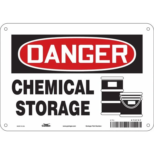 Safety Sign, 7 in Height, 10 in Width, Polyethylene, Vertical Rectangle, English, 470F97