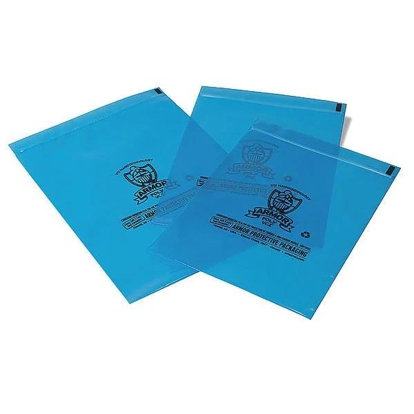Reclosable Poly Bag, Blue, 6