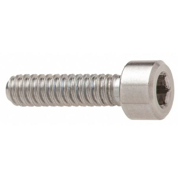 #4-40 Socket Head Cap Screw, Plain Stainless Steel, 1 /2 in Length