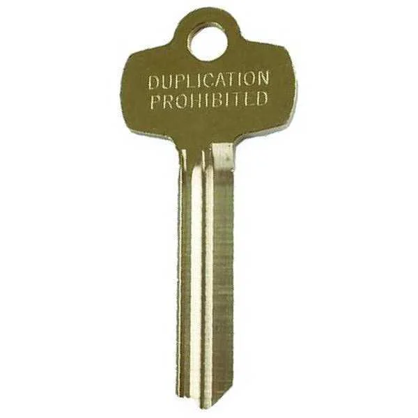 Key Blank, Standard, Q Keyway, 1 /2in.