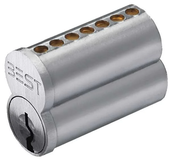 Interchangeable Core, Satin Chromium Plated, Keyway Type Q