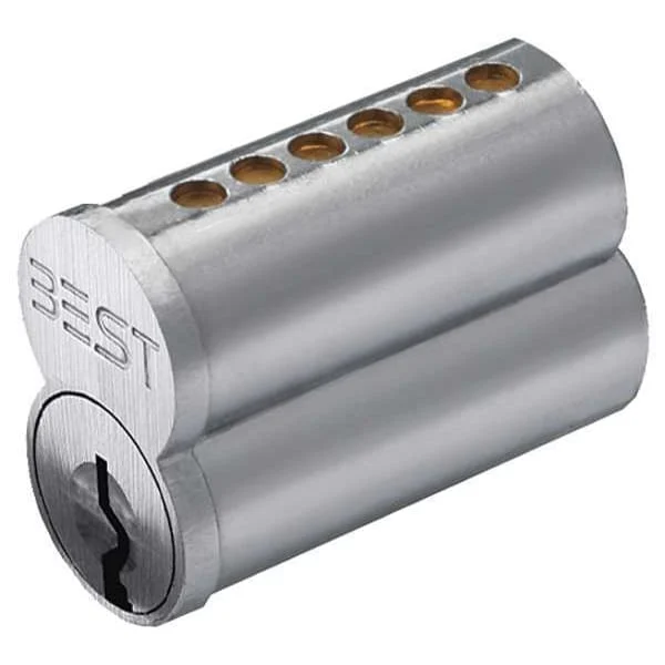 Interchangeable Core, Satin Chromium Plated, Keyway Type A