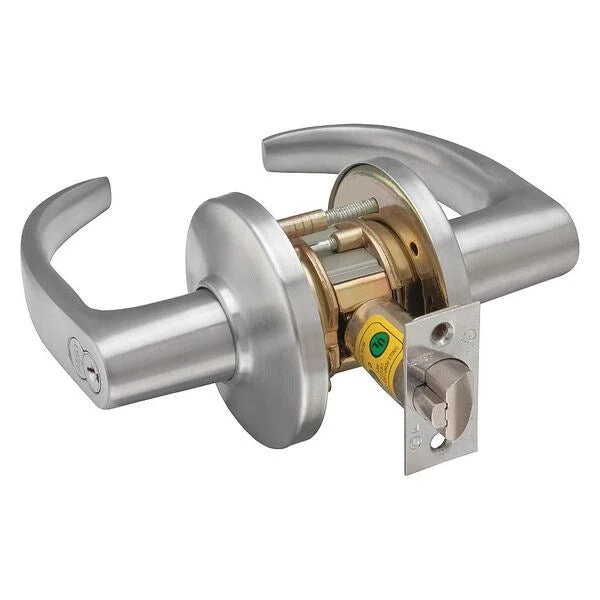 Lever Lockset, Mechanical, Entrance, Grd. 2
