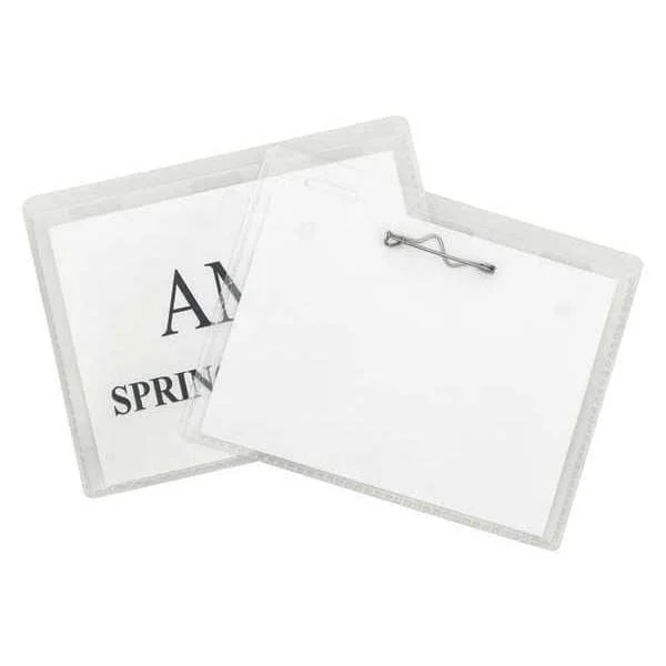 Name Badges, Pin Style, Insert, 4x3
