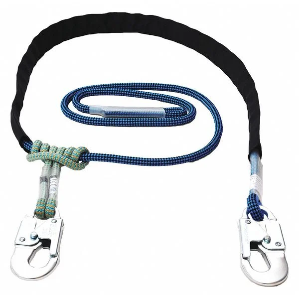 lanyard, 12ft, black /white