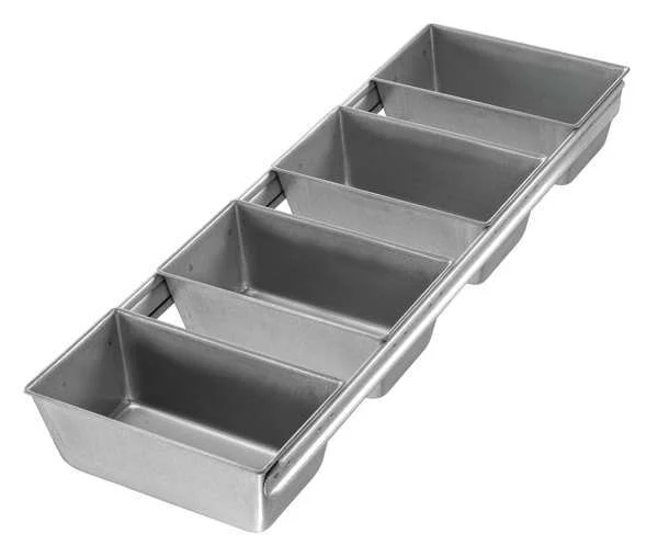 Bread Pan, 4-Strap, 5-5 /8x3-1 /8