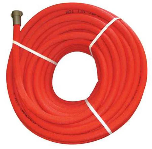 Booster Fire Hose, Single Jacket, 100 ft L