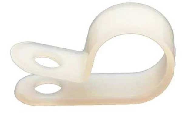 Cable Clamp, 3 /16 In, White, PK100