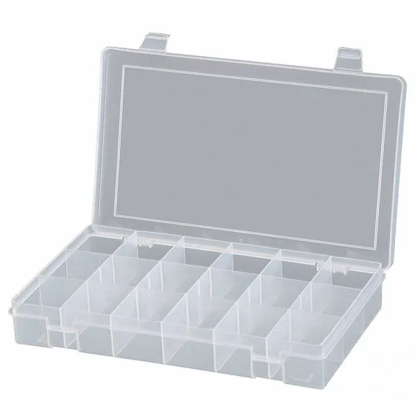 Compartment Box with 18 compartments, Plastic, 1-3 /4