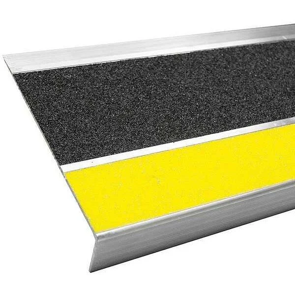 Stair Tread Cover, Black, 36in W, Aluminum