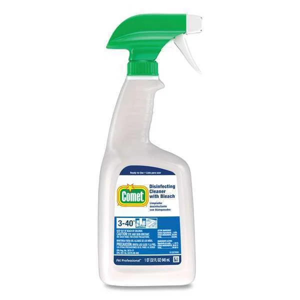 Cleaner and Disinfectant, 32 oz. Trigger Spray Bottle, Unscented, 8 PK