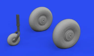 Beaufighter Mk VI Wheels for TAM (Mask & Resin) 1/48 Eduard