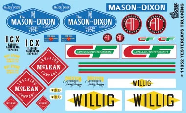 Yesterday's Trucking 1/24-1/25 Gofer Racing Decals