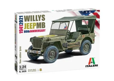 1941 Willys Jeep MB 80th Anniversary 1/24 Italeri