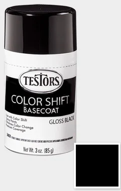 Color Shift Enamel Black Basecoat  3oz. Spray Testors